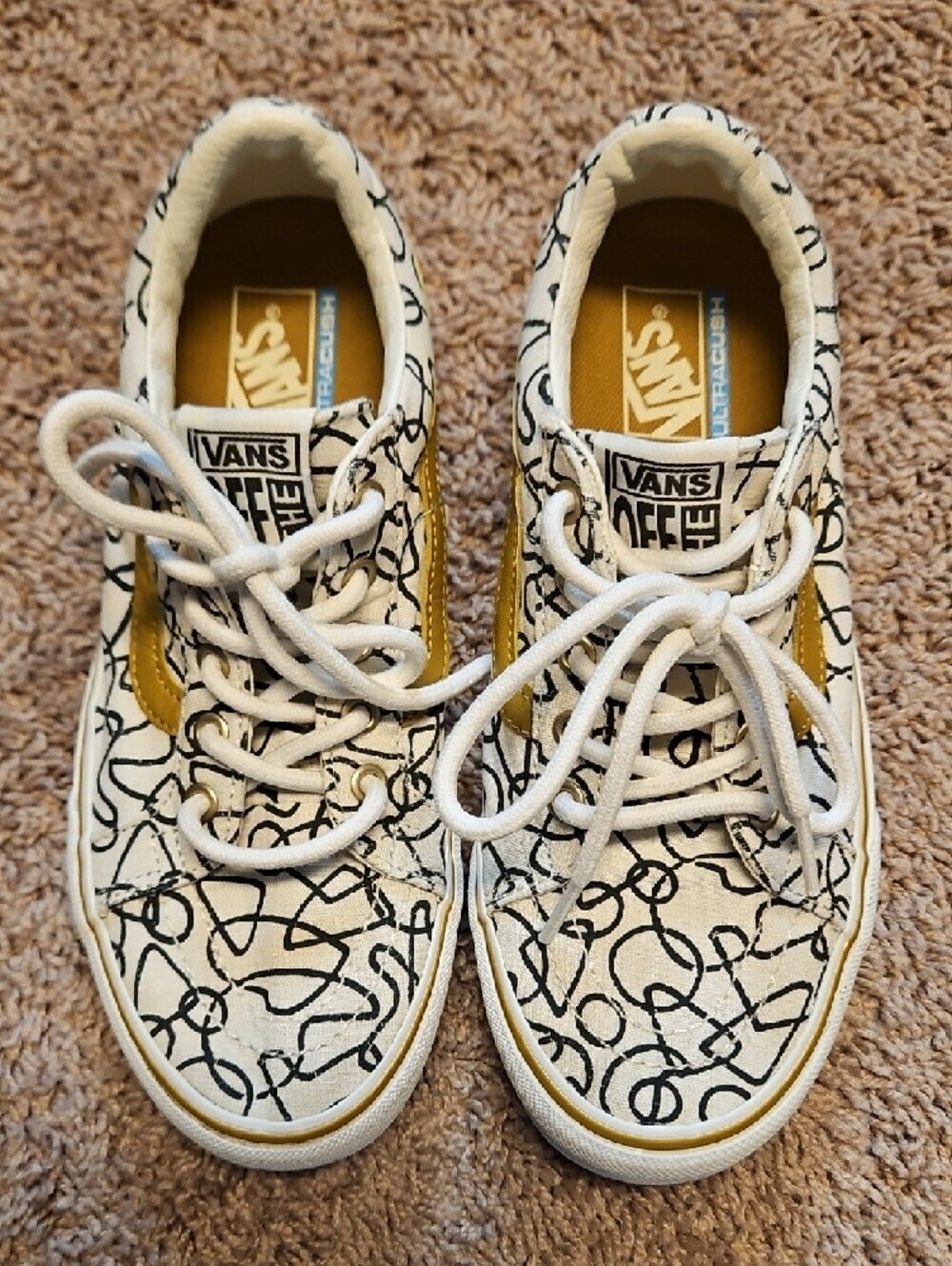 Vans Texured Waves X SK8 Marshmallow Abstract Low-Top Sneakers - Picture 4 of 14